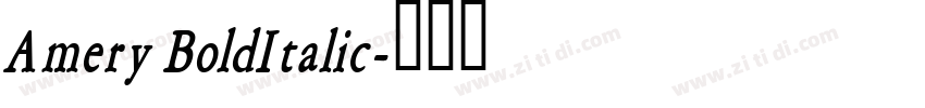 Amery BoldItalic字体转换 Amery BoldItalic字体转换